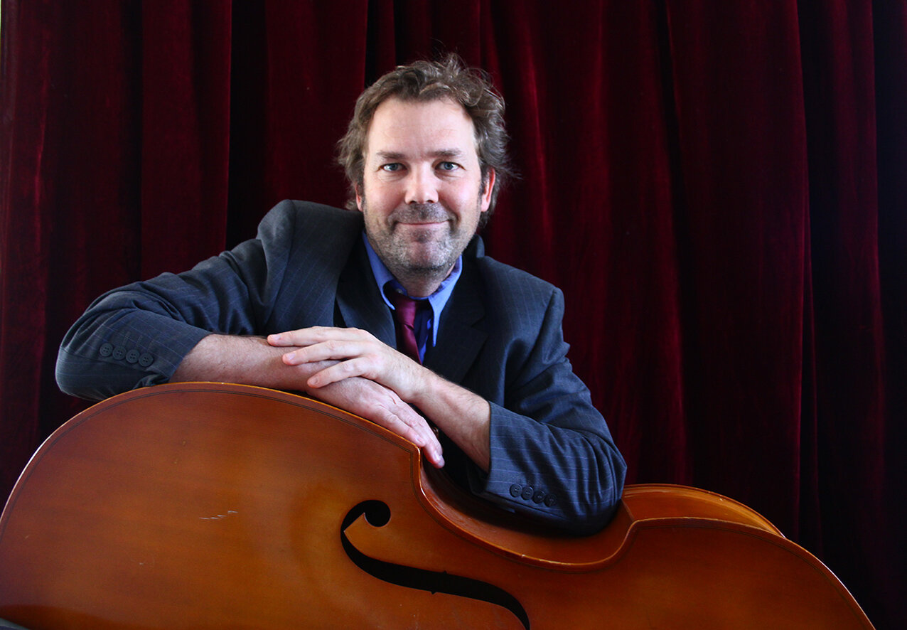 Hans Lovejoy on double bass
